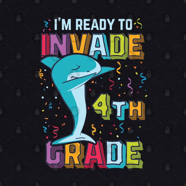 I'm ready to invade 4th grade Dabbing shark by TheBlackCatprints